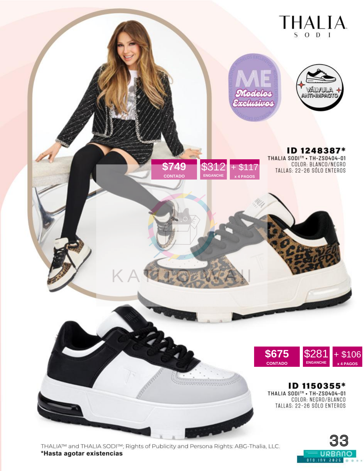 Tenis plataforma Thalia Sodi