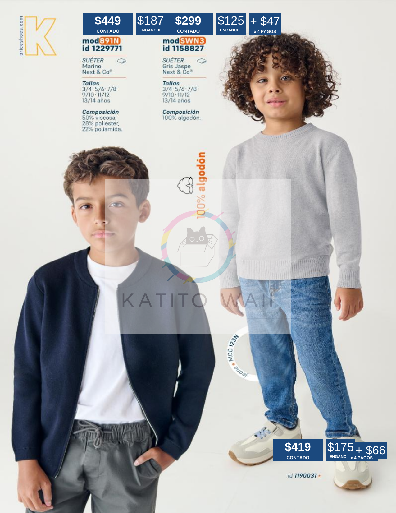 Suéter gris para niño