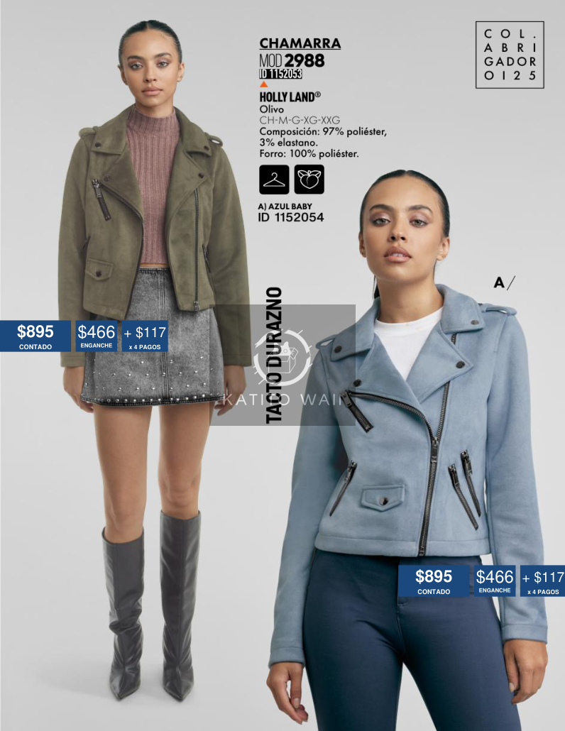 Chamarra estilo motoneta