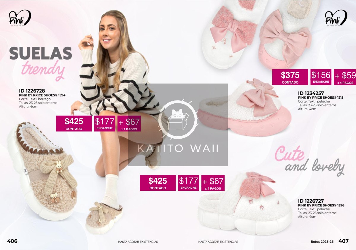 Pink by Price Shoes 1936 pantuflas