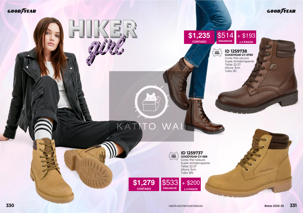 Botas estilo hiker para mujer