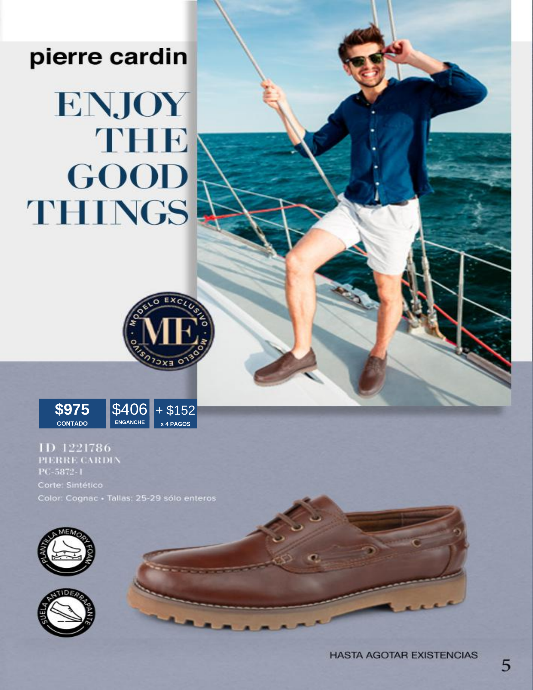 Zapatos estilo náutico Pierre Cardin