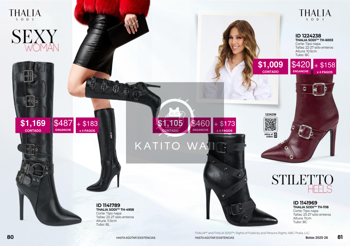 Botas de tacón Thalia Sodi