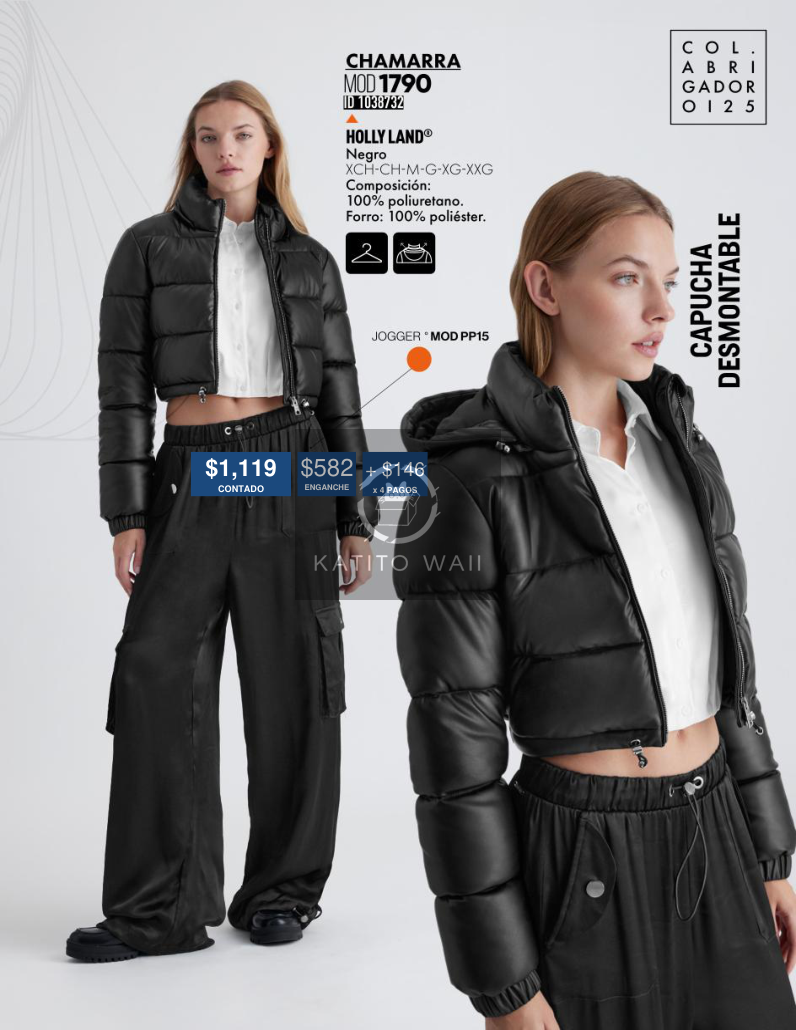 Chamarra Hollyland negra