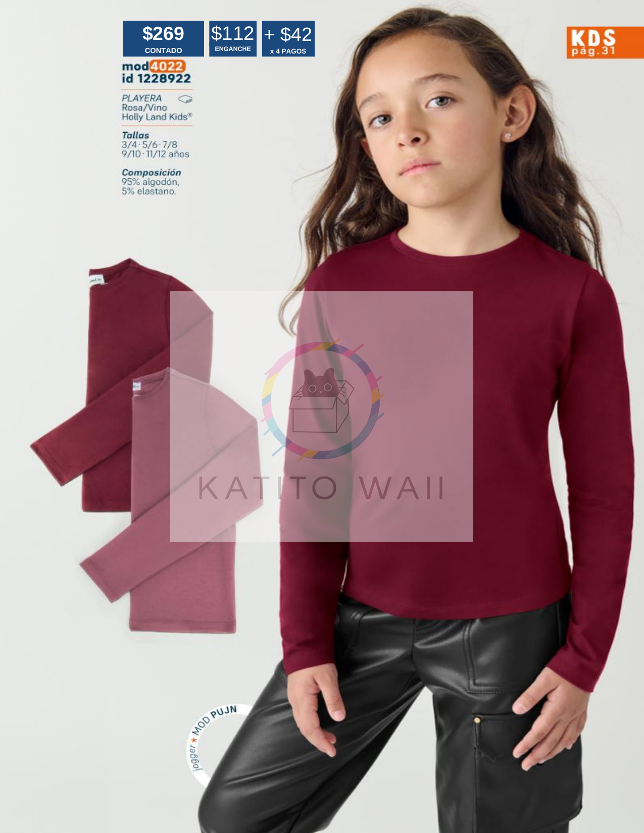 Playera infantil de manga larga