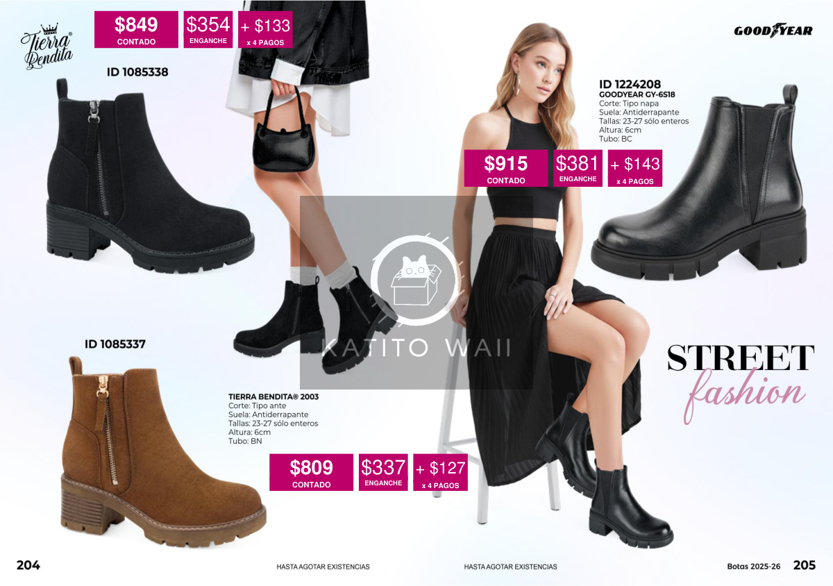 Botines negros con tacón