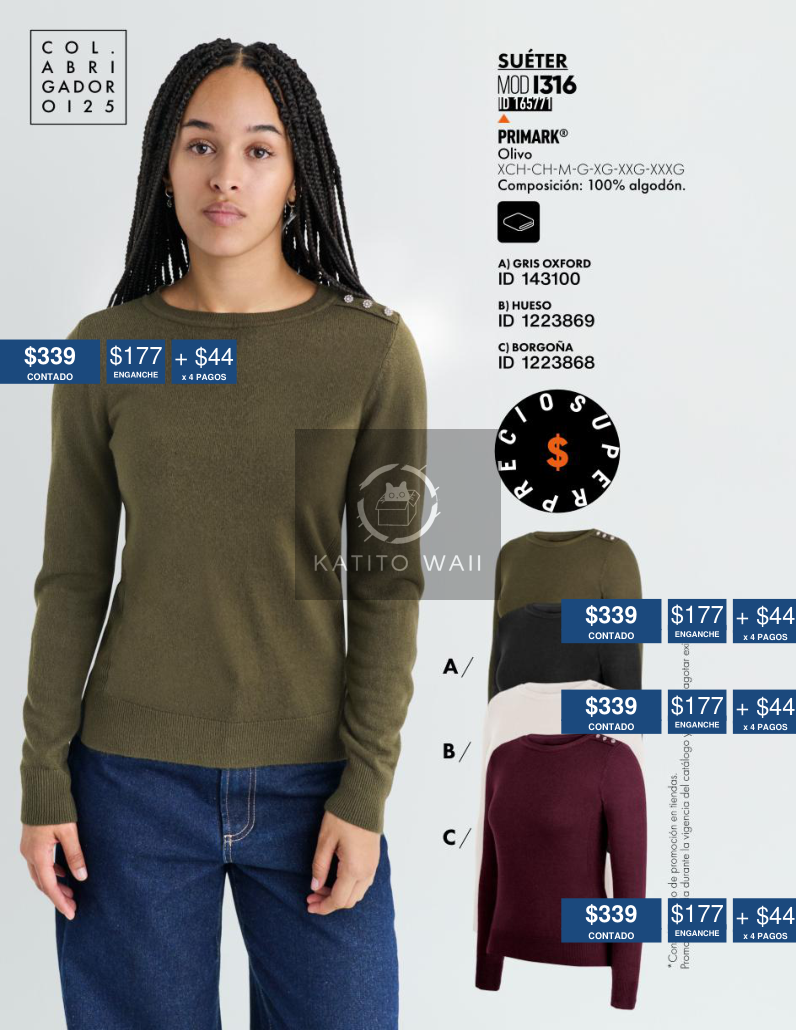 Suéter de algodón para mujer