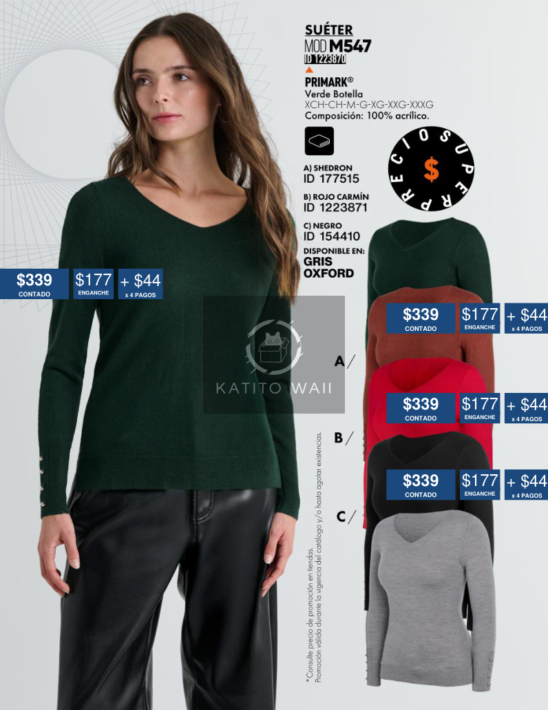 Suéter de Mujer Primark Mod. M547