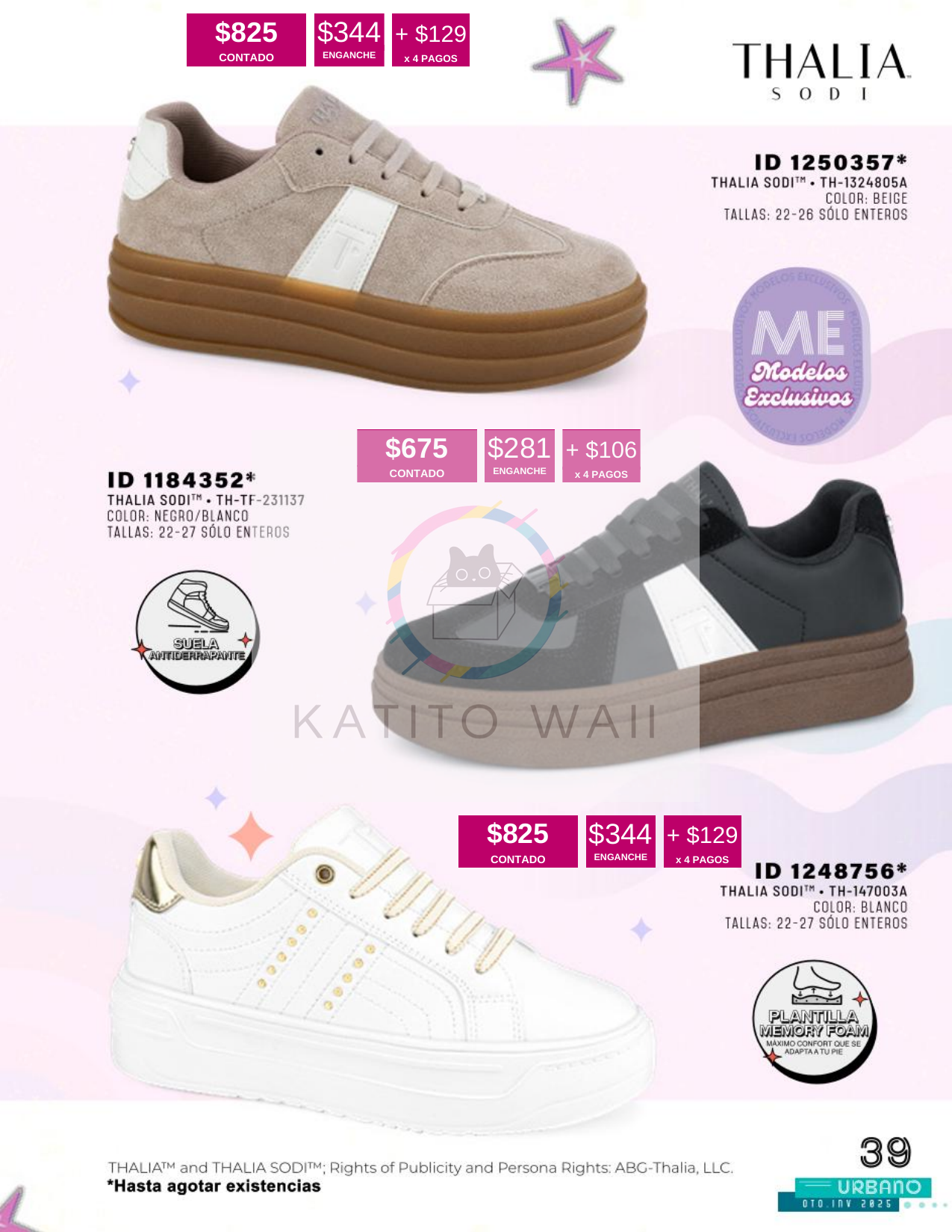 Zapatillas Thalia Sodi