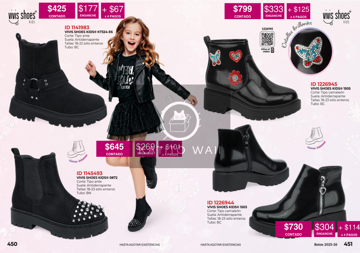 Botines negros con aplicaciones