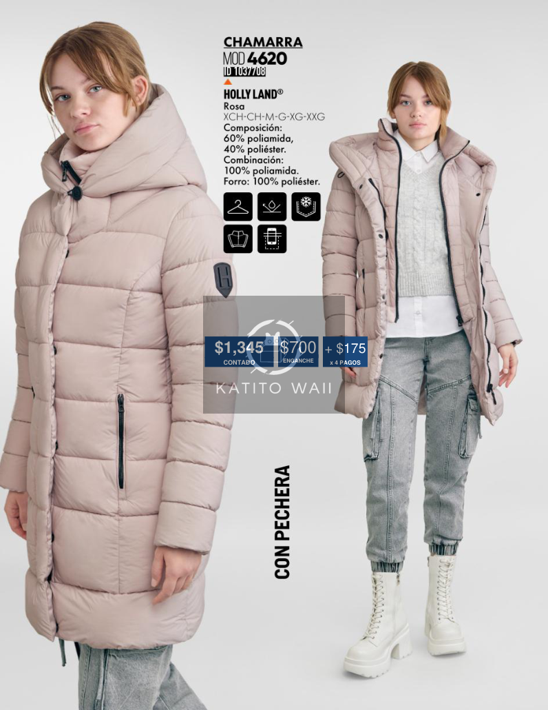 Chamarra acolchada mujer