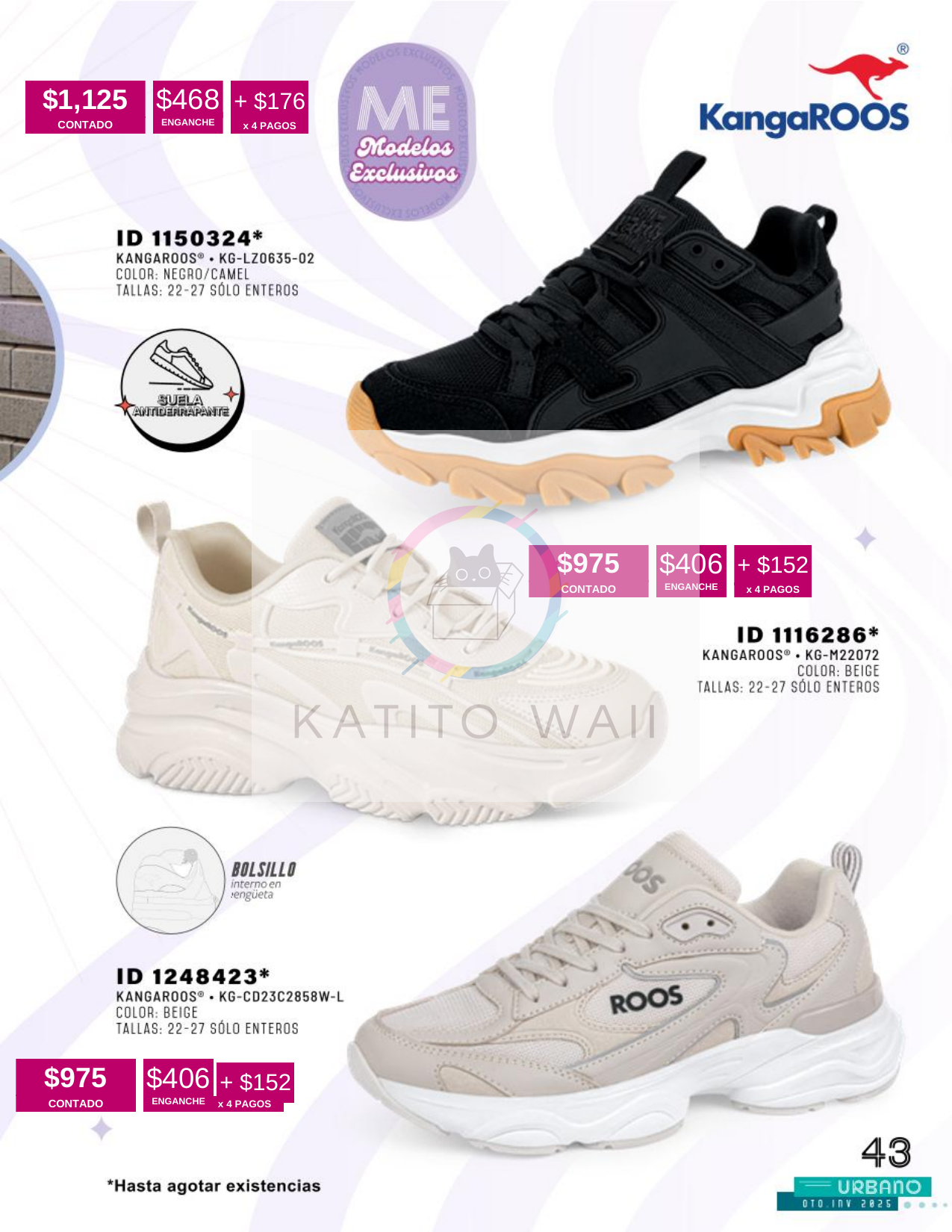 KangaROOS Tenis deportivos para mujer