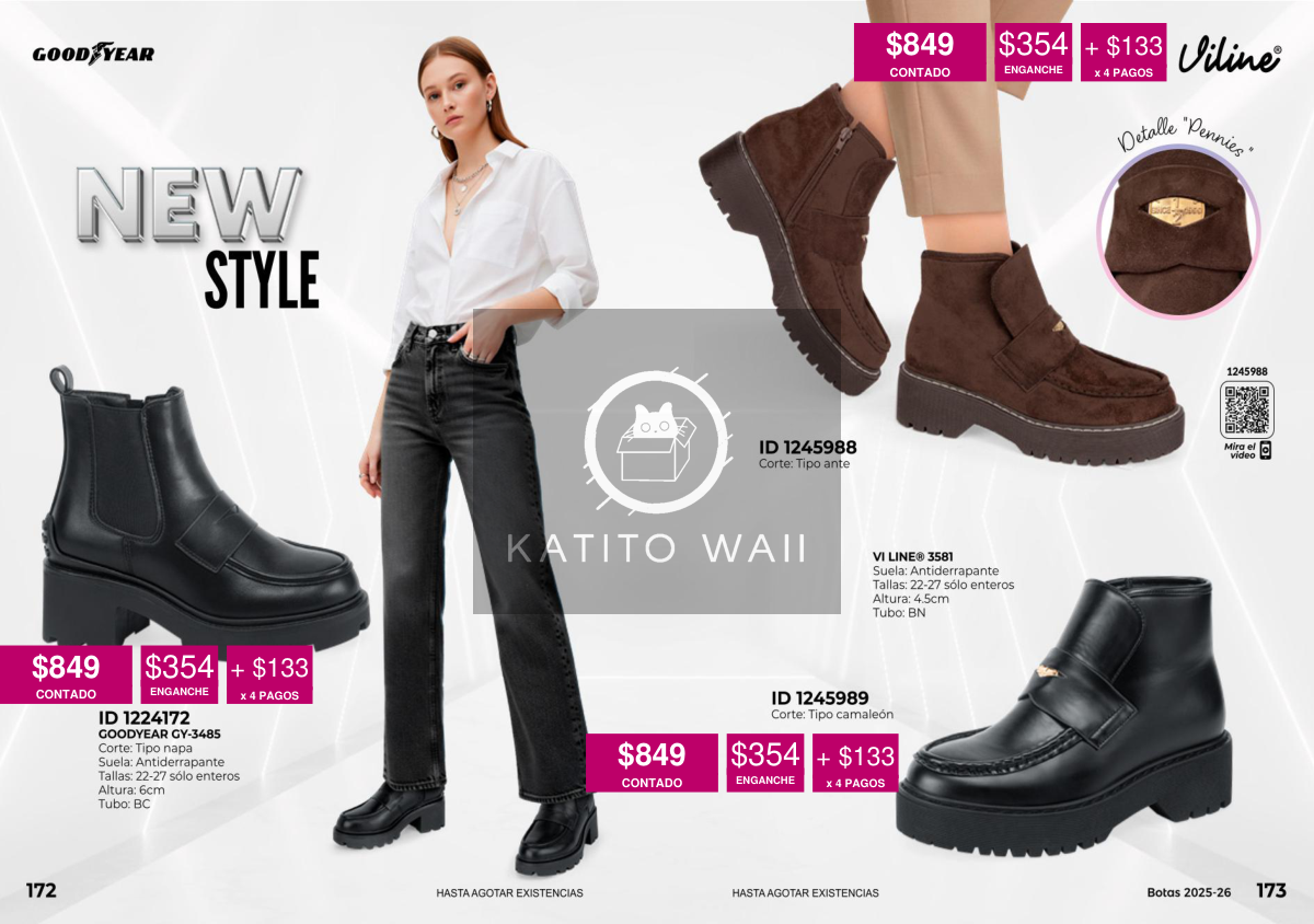 Botines negros Goodyear