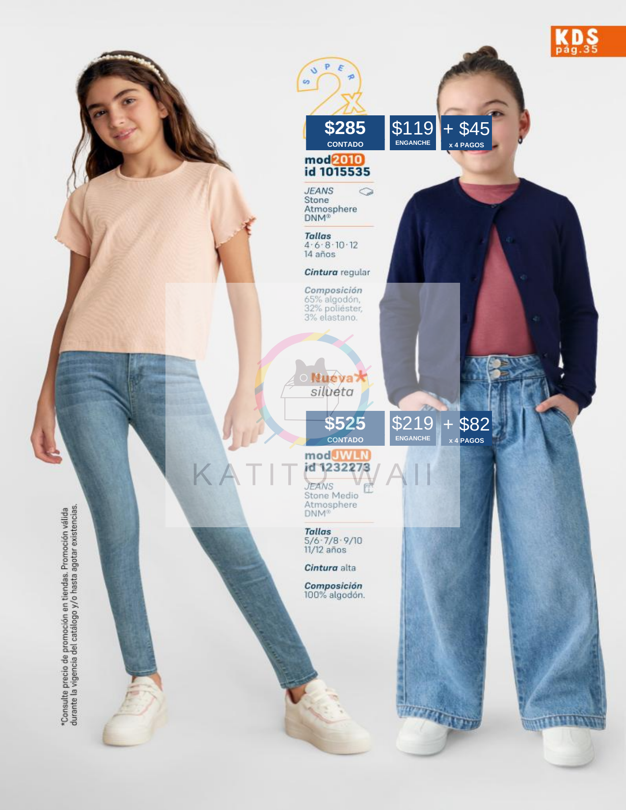 Jeans para niña
