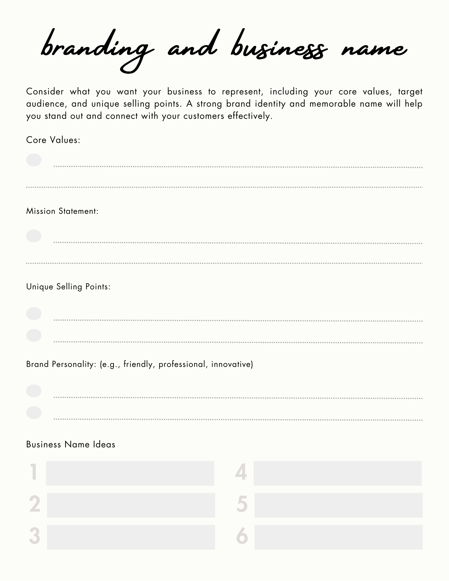 Mom-prenuer Side Hustle Planner