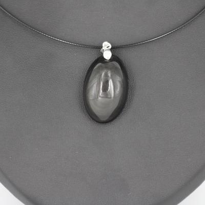 Pendentif en Obsidienne Céleste L56