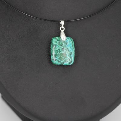 Pendentif en Chrysocolle Malachite L30