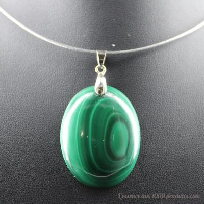 Pendentif en Malachite D26
