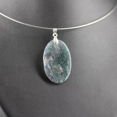 Pendentif en Agate Mousse F23