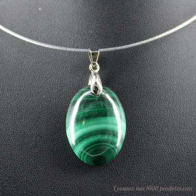Pendentif en Malachite D23