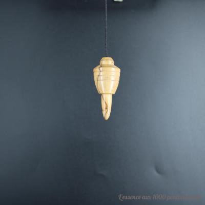 Pendule en bois d'olivier A47