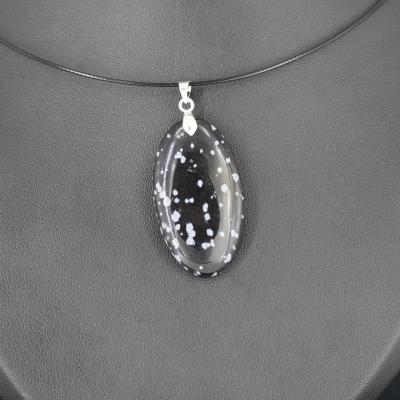 Pendentif en Obsidienne Flocon M57