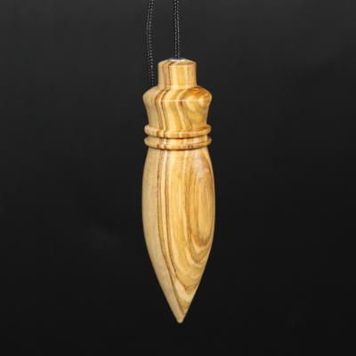 Pendule en bois d'olivier B17