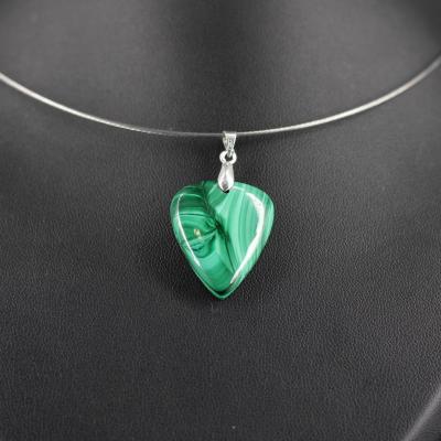 Pendentif en Malachite F48