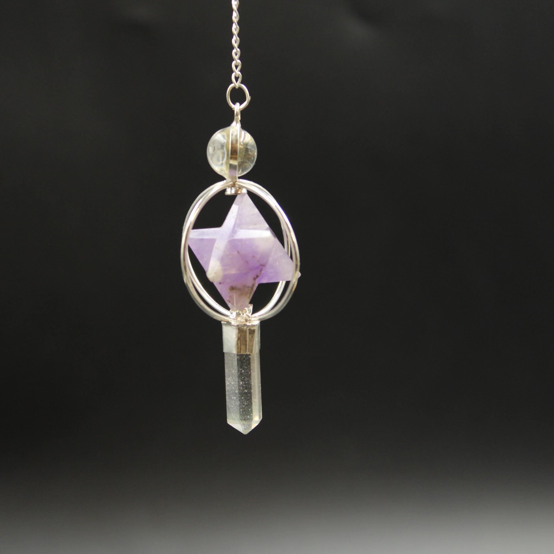 Pendule Merkabah en Améthyste C87