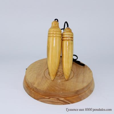 Pendule Couple en bois de Buis A91