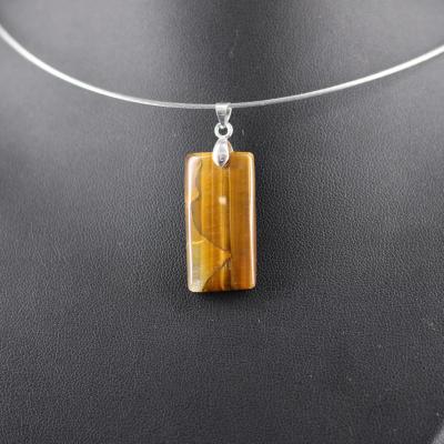 Pendentif en Oeil de Tigre F06