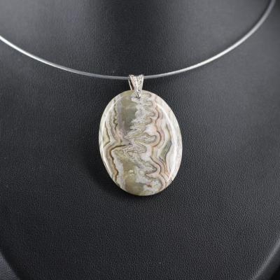 Pendentif en Agate Dentelle F42