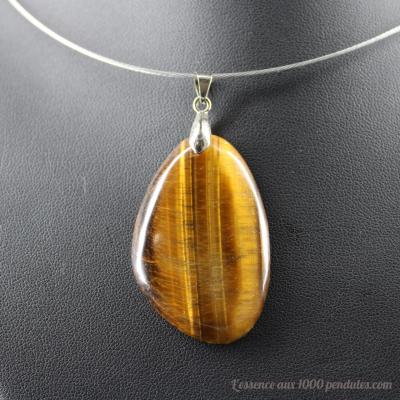 Pendentif en Oeil de Tigre D32