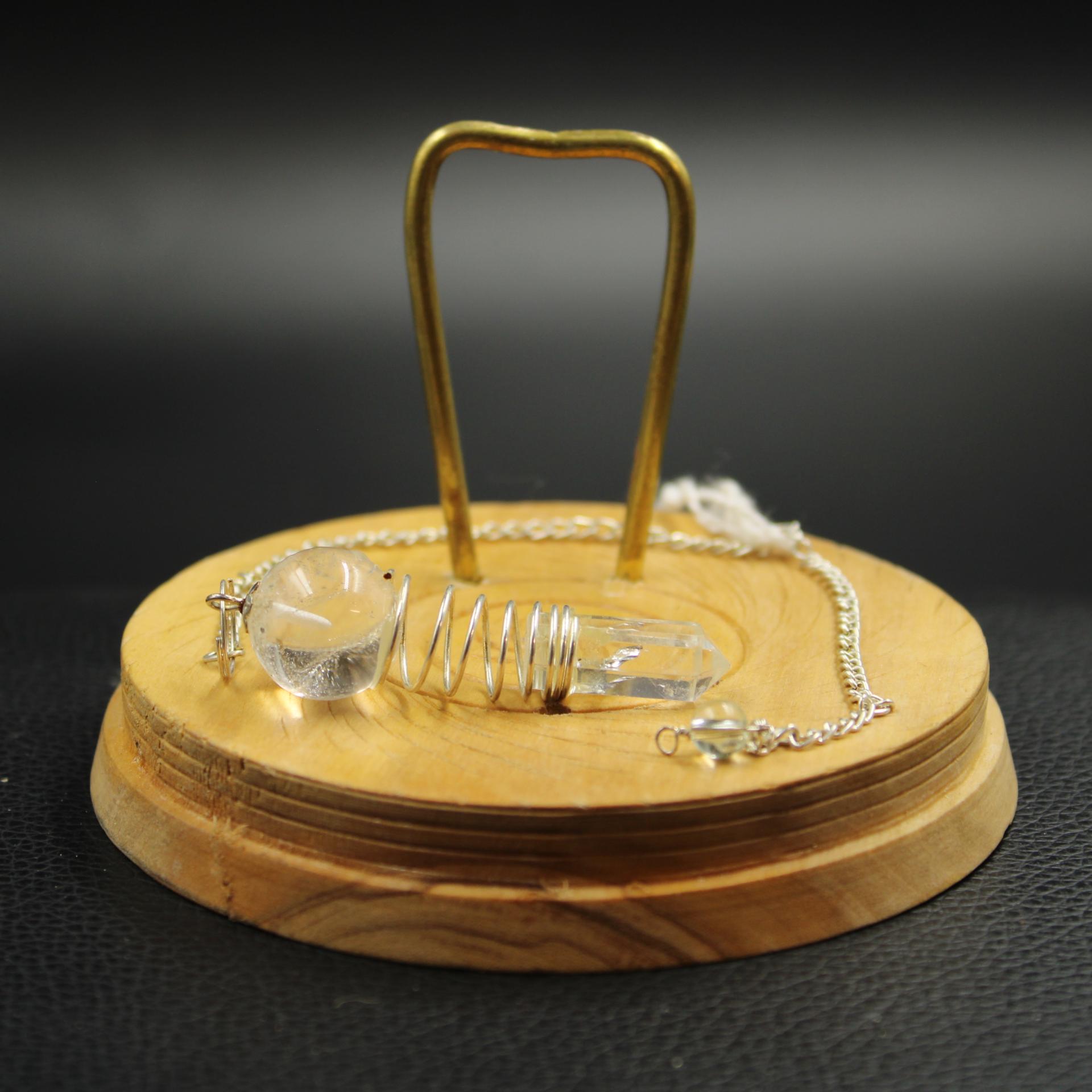 Pendule Spirale et Cristal de Roche C95