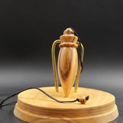 Pendule en bois d'olivier B86