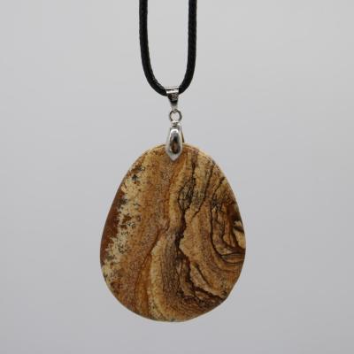 Pendentif en Jaspe Paysage E94