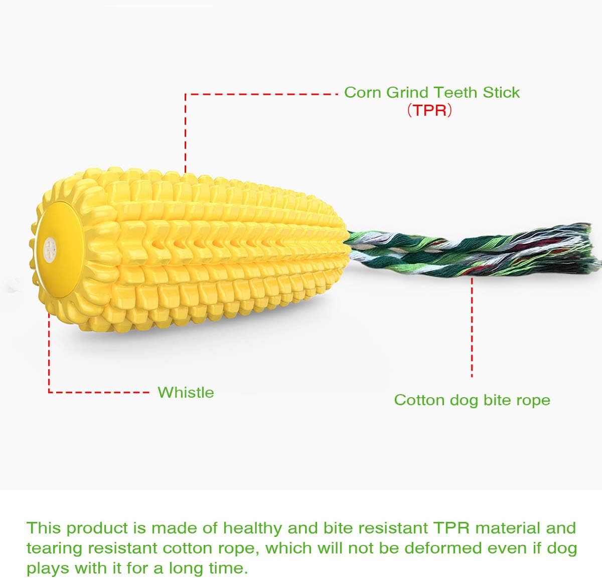 Corn Shaped Dog Chew Toy