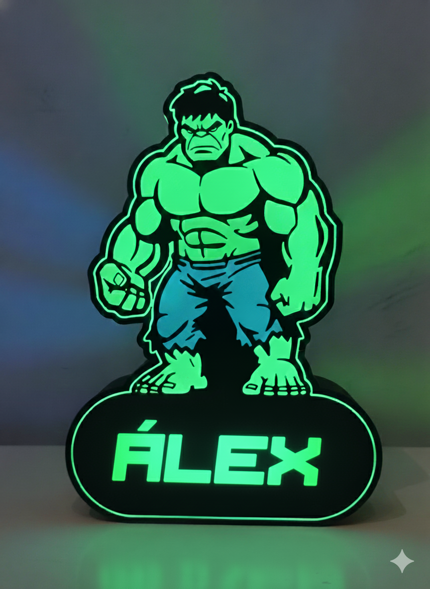 Lámpara LED personalizada HULK