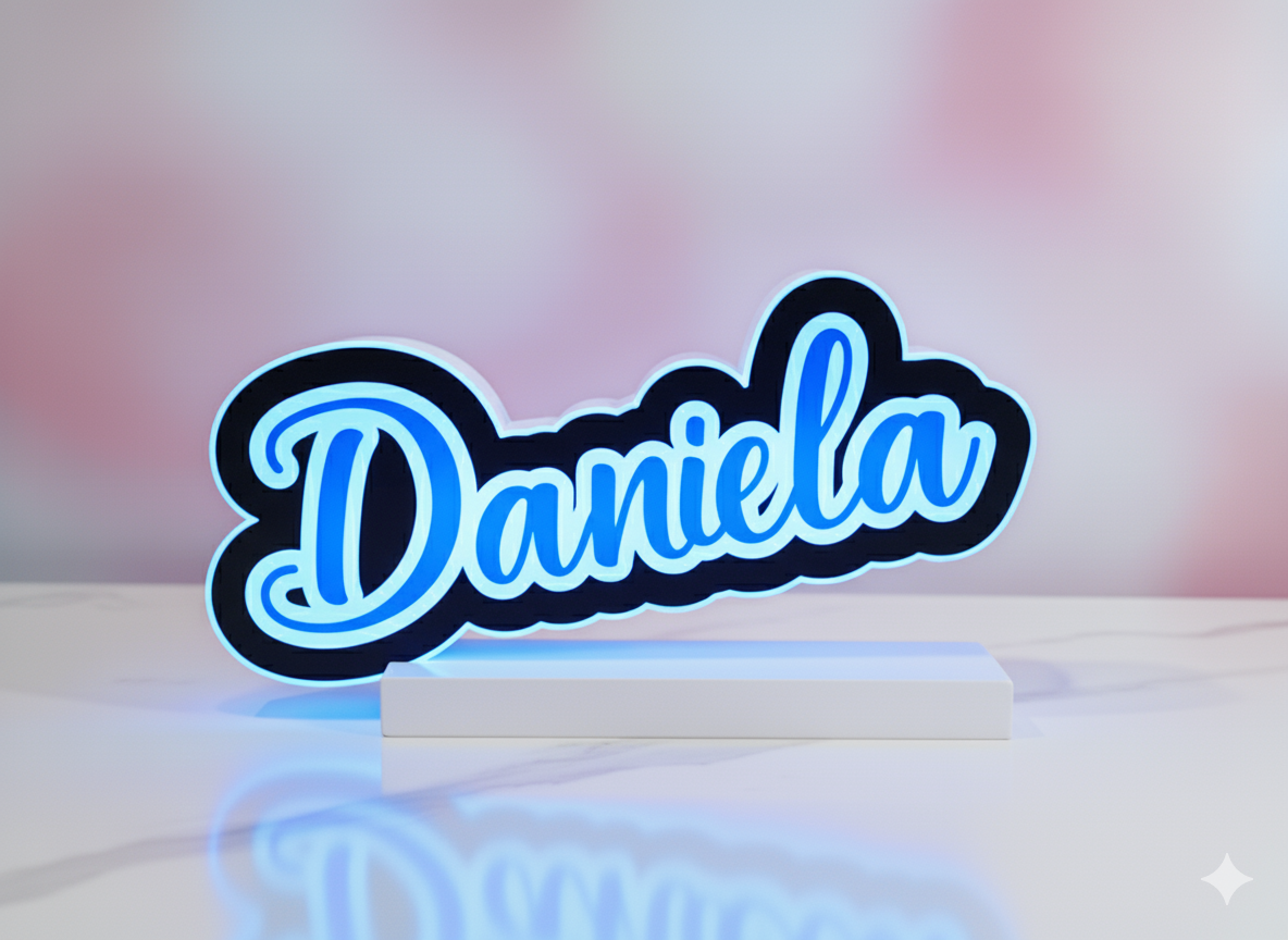 Rótulo LED con NOMBRE personalizado