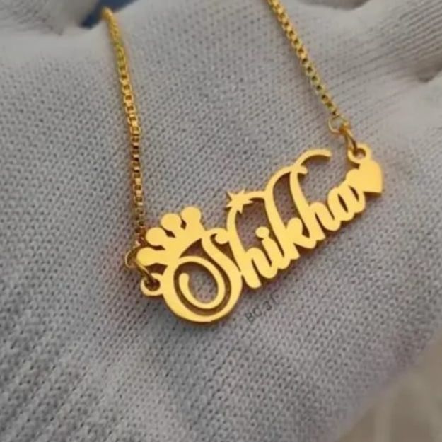 Personalized 'Shikha' Name Pendant Necklace