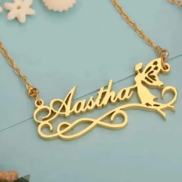 Personalized 'Aastha' Fairy Name Necklace