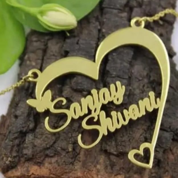 Personalized Heart Name Necklace