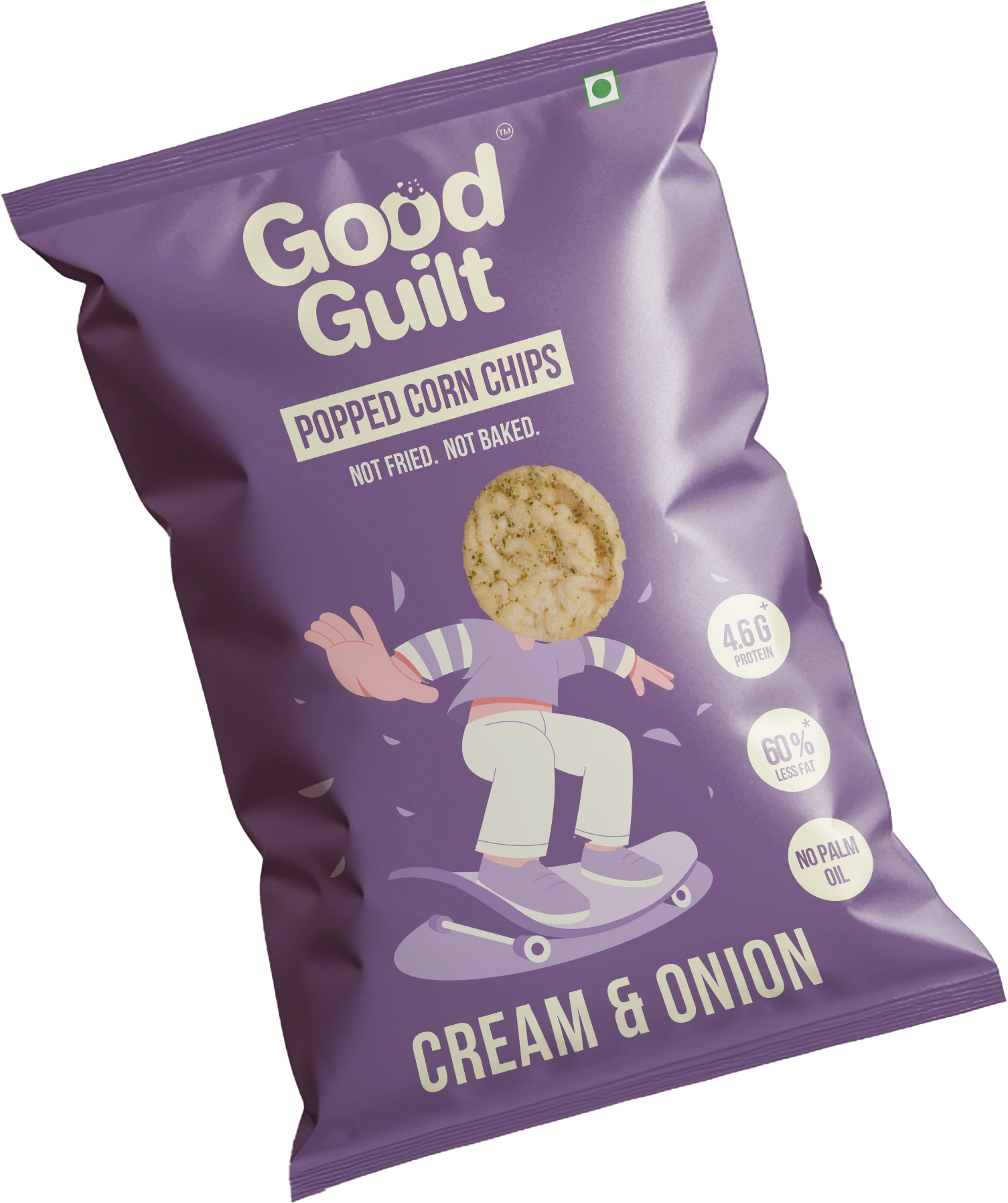 Popped Corn Chips - Cream & Onion