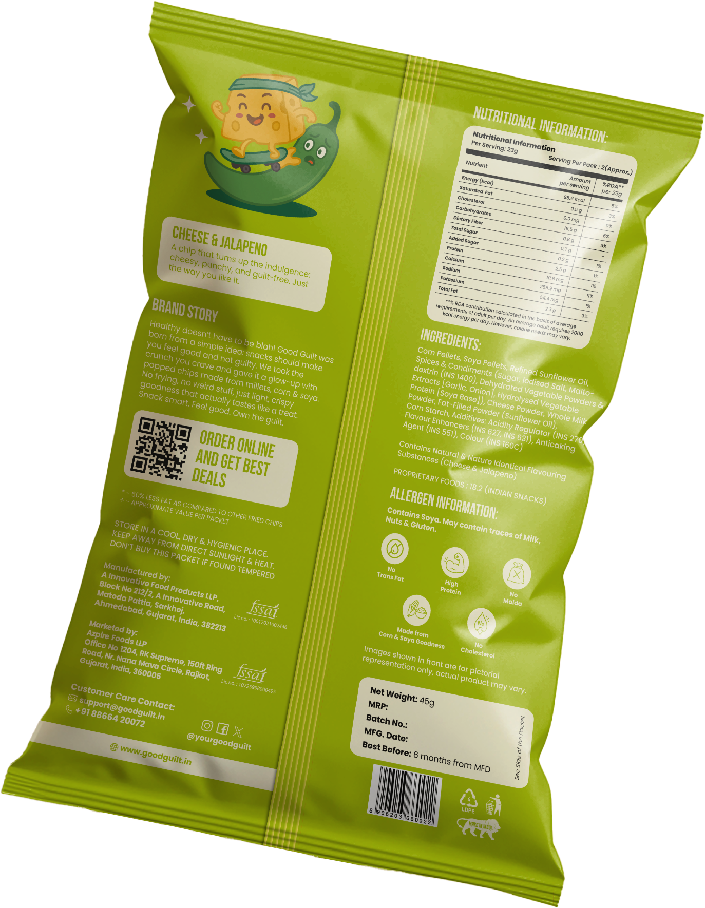 Popped Corn Chips - Cheese & Jalapeno