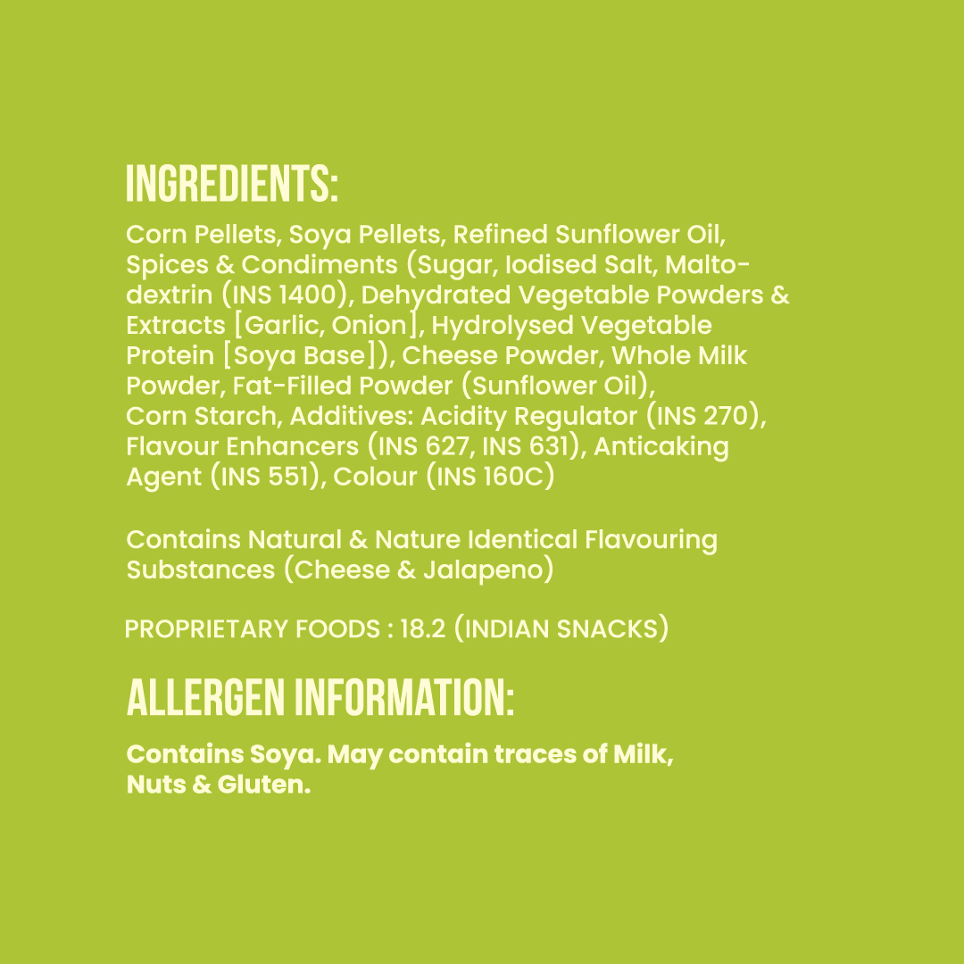 Popped Corn Chips - Cheese & Jalapeno