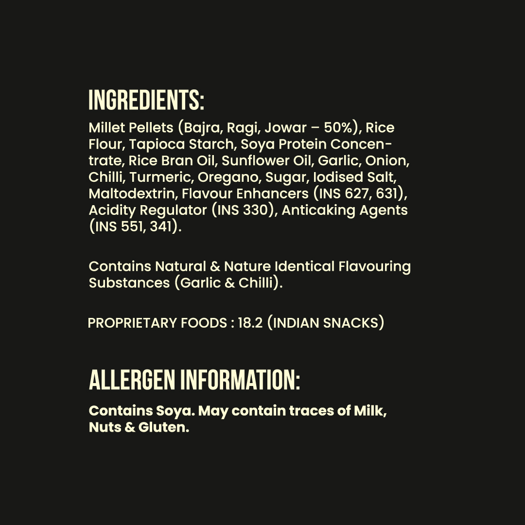Popped Millet Chips - Fiery Peri Peri