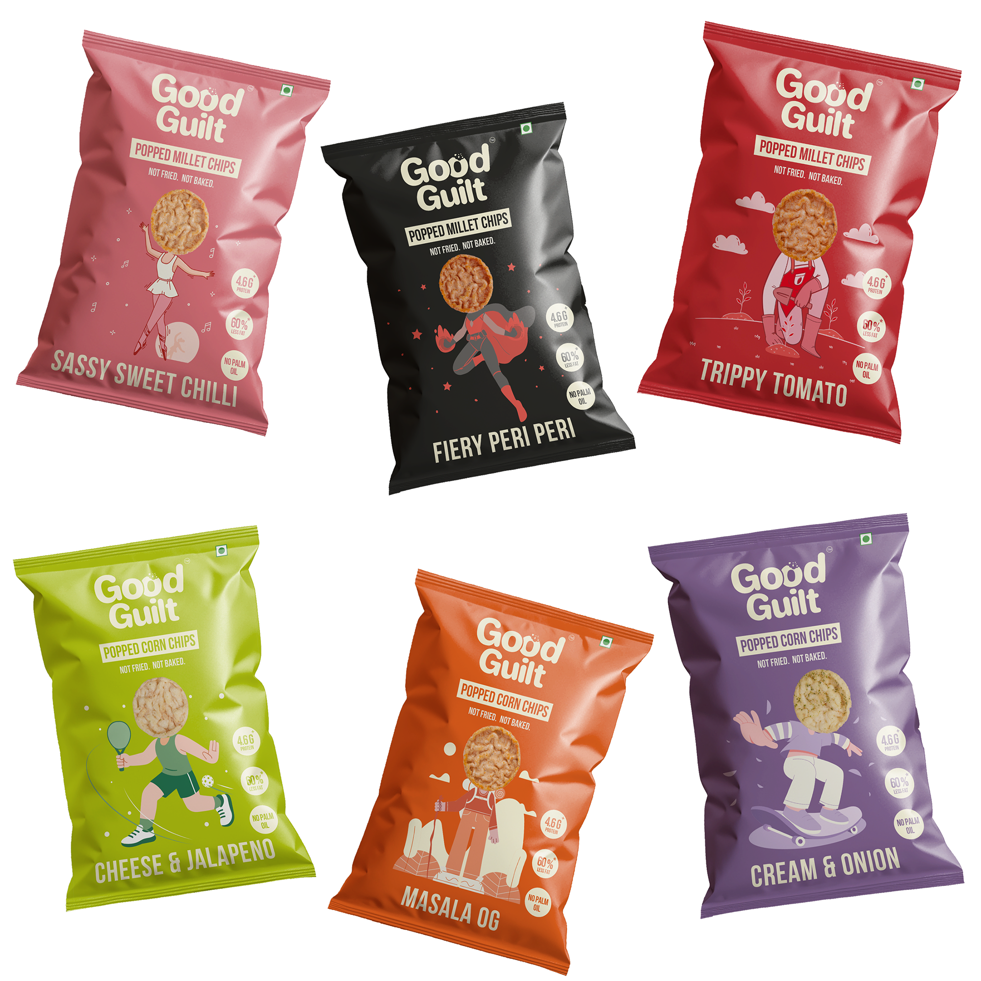 The 6-Pack (3 Corn & 3 Millets)