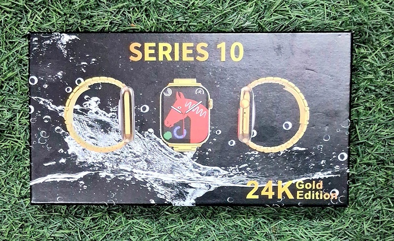 Series 10 Smartwatch with Free Golden Mobile Phone Ring Holder