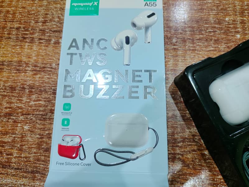 ANC TWS Magnet Buzzer Wireless Earbuds