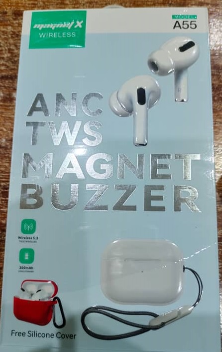 ANC TWS Magnet Buzzer Wireless Earbuds